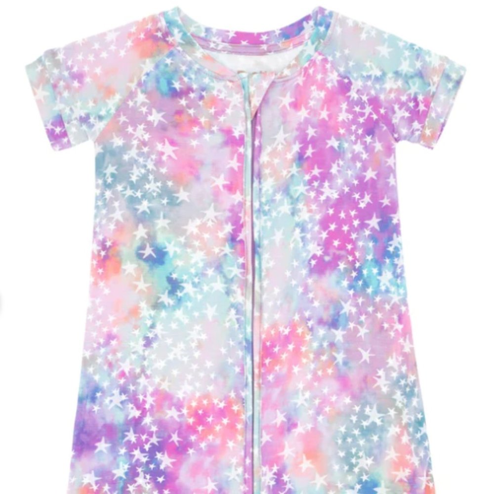 Little Sleepies Stardust Shorty Romper size 6-12